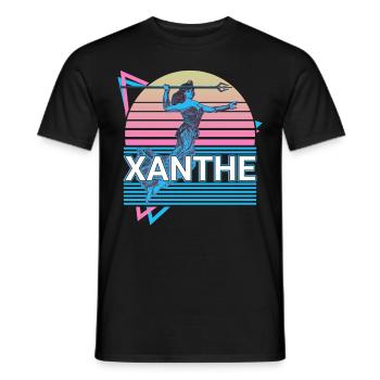 Déesse Xanthe Mythologie grecque antique - T-shirt homme - noir - Devant - AI Model Male 178 light (178cm)