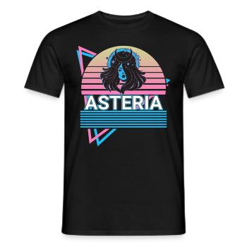Asteria Goddess Ancient Greek Greek myth - Men's T-Shirt - black - Front - AI Model Male 178 light (178cm)