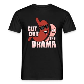 Bastric Sleeve - Schluss mit dem Drama für die Gen - Männer T-Shirt - Schwarz - Vorne - AI Model Male 178 light (178cm)