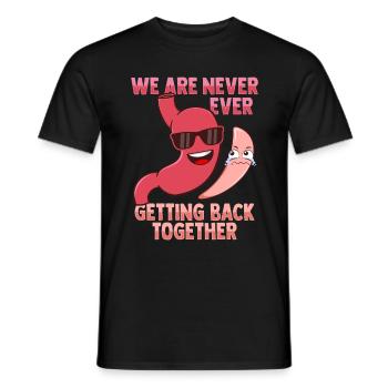 Bastric Sleeve Illustration für Gastric Recovery - Männer T-Shirt - Schwarz - Vorne - AI Model Male 178 light (178cm)