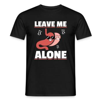 Manchon bastrique Laissez-moi seul pour l’estomac - T-shirt homme - noir - Devant - AI Model Male 178 light (178cm)