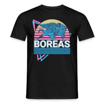 Boreas Griechischer Gott Antike griechische Mythol - Männer T-Shirt - Schwarz - Vorne - AI Model Male 178 light (178cm)