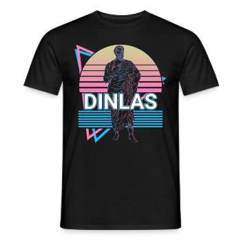 Dinlas Dieu grec Mythe grec antique - T-shirt homme - noir - Devant - AI Model Male 178 light (178cm)