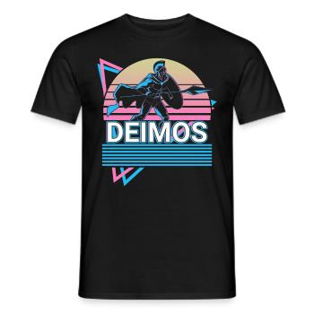 Deimos Greek God Ancient Greek Mythol - Men's T-Shirt - black - Front - AI Model Male 178 light (178cm)