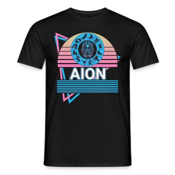 Αion Dieu grec Mythologie grecque antique - T-shirt homme - noir - Devant - AI Model Male 178 light (178cm)