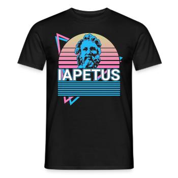 Iapetus Greek god Ancient Greek myth - Men's T-Shirt - black - Front - AI Model Male 178 light (178cm)