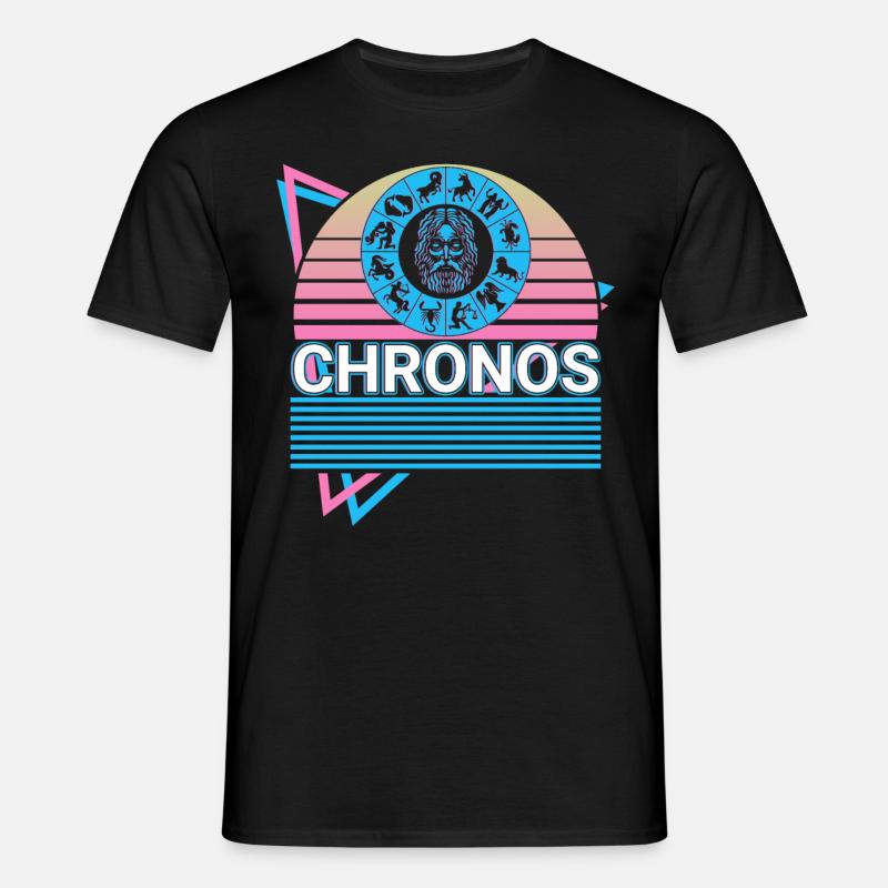 Crono dio greco Mito greco antico - Maglietta da uomo - nero
