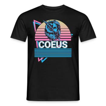 Coeus Greek god Ancient Greek mythology - Men's T-Shirt - black - Front - AI Model Male 178 light (178cm)