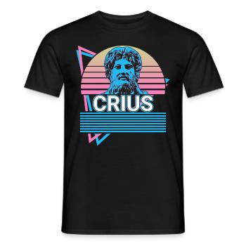 Crius Greek god Ancient Greek mytholo - Men's T-Shirt - black - Front - AI Model Male 178 light (178cm)
