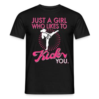 Karate Mma Kick Box Taekwondo Frauen Karate Kick - Männer T-Shirt - Schwarz - Vorne - AI Model Male 178 light (178cm)