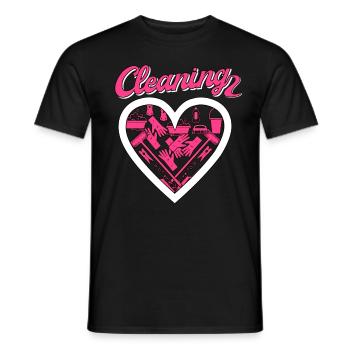 Housekeeper Maid Cleaner - Men's T-Shirt - black - Front - AI Model Male 178 light (178cm)