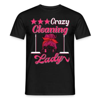 Housekeeper Maid Cleaner - Men's T-Shirt - black - Front - AI Model Male 178 light (178cm)