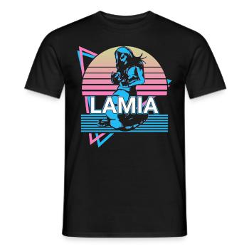 Lamia créatures mythiques Mythologie grecque antique Ret - T-shirt homme - noir - Devant - AI Model Male 178 light (178cm)