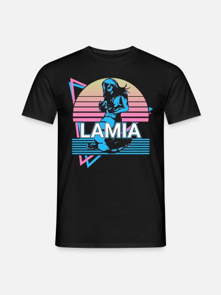 Lamia créatures mythiques Mythologie grecque antique Ret - T-shirt homme - noir