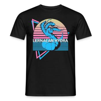 Lernaean Hydra Mythical Creature Greek Myth - Men's T-Shirt - black - Front - AI Model Male 178 light (178cm)