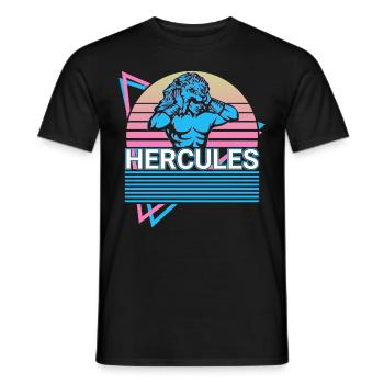 Hercule Mythologie Grecque Antique Rétro - T-shirt homme - noir - Devant - AI Model Male 178 light (178cm)