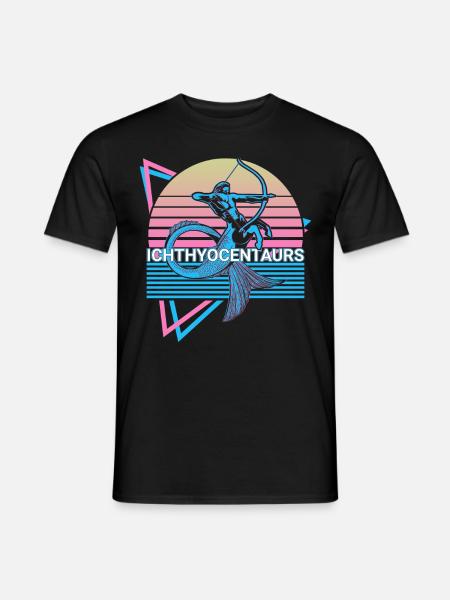 Ichthyocentaurs mythical creatures Greek mythology - Men's T-Shirt - black