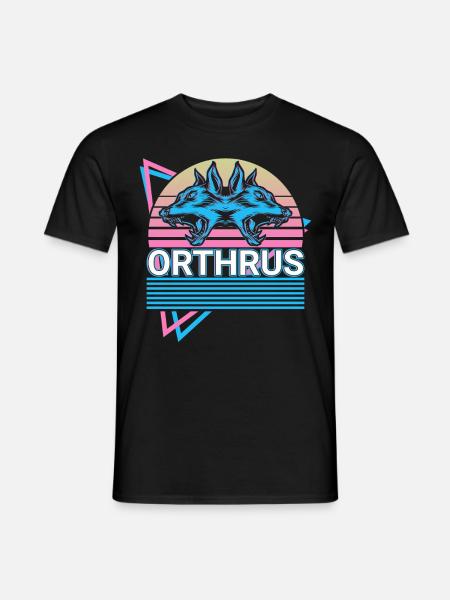 Orthrus mythical creatures Ancient Greek mythology R - Men's T-Shirt - black