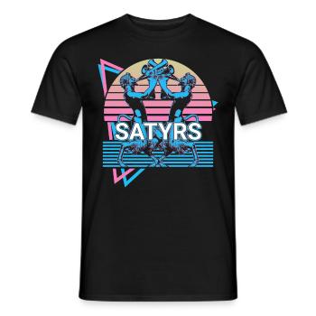 Satyrs Fauns Mythical creatures Ancient Greek mytholo - Men's T-Shirt - black - Front - AI Model Male 178 light (178cm)