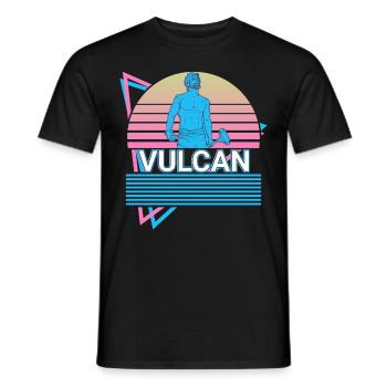 Volcan Dieu du feu et forgeron Roman M - T-shirt homme - noir - Devant - AI Model Male 178 light (178cm)