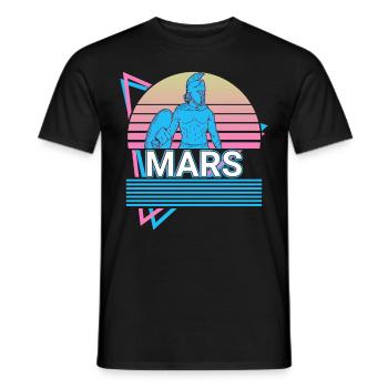 Mars God War Mythologie romaine antique Rétro - T-shirt homme - noir - Devant - AI Model Male 178 light (178cm)