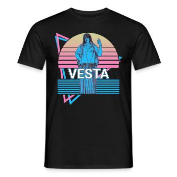 Vesta dieu de la maison Mythologie romaine antique R - T-shirt homme - noir - Devant - AI Model Male 178 light (178cm)