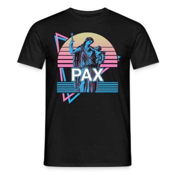 Pax Dieu de la Paix Mythologie romaine antique R - T-shirt homme - noir - Devant - AI Model Male 178 light (178cm)