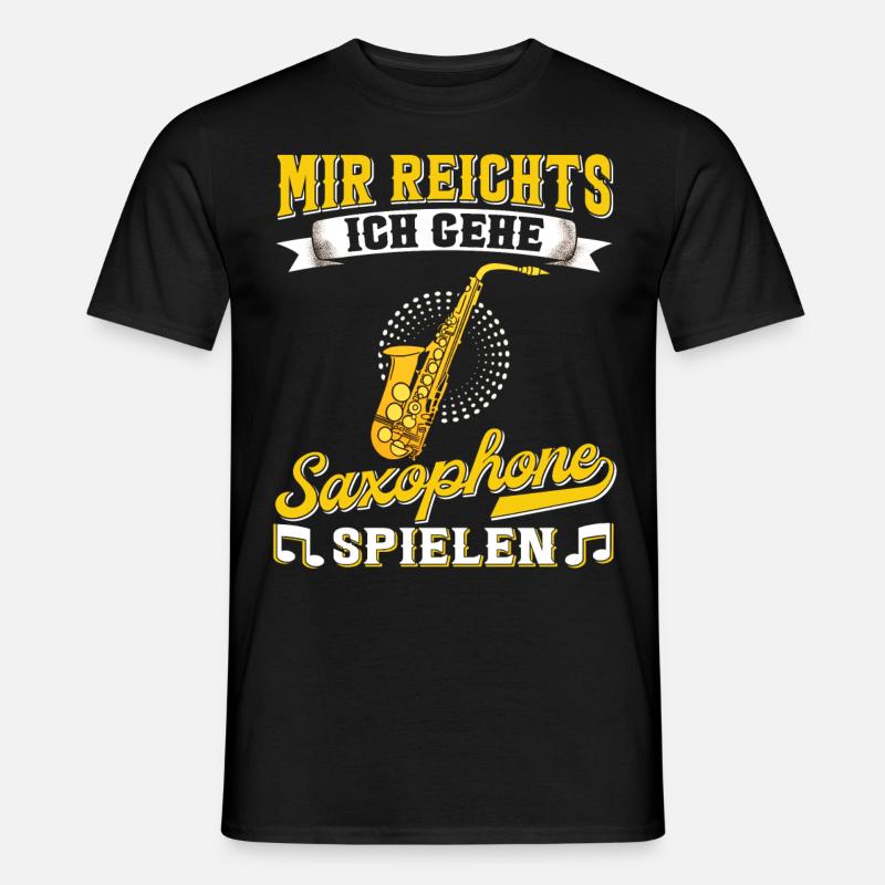 Saxophon. - Männer T-Shirt - Schwarz
