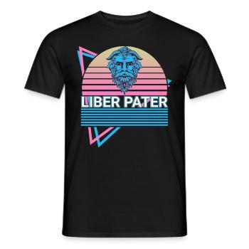 Liber Pater Dieu de la viticulture Mythe romain antique - T-shirt homme - noir - Devant - AI Model Male 178 light (178cm)