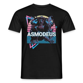 Asmodeus Prince of Demons Jewish mythology Heb - Men's T-Shirt - black - Front - AI Model Male 178 light (178cm)