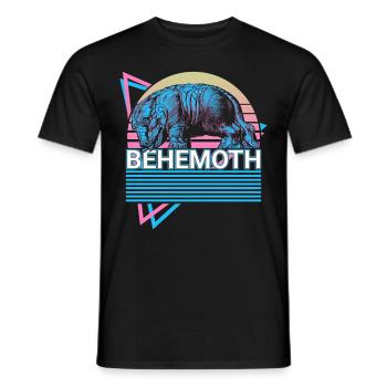 Behemoth Retro Jewish Mythology Hebrew - Men's T-Shirt - black - Front - AI Model Male 178 light (178cm)