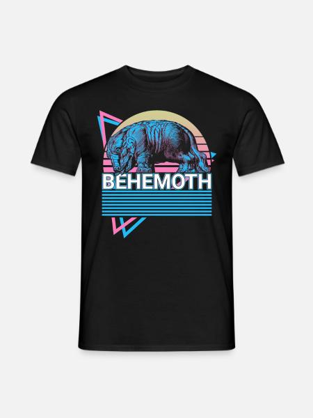 Behemoth Retro Jewish Mythology Hebrew - Men's T-Shirt - black