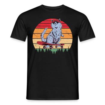 Skaters Skate Skateboarding Skateboard - T-shirt homme - noir - Devant - AI Model Male 178 light (178cm)
