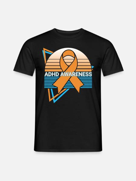 Adhd Awareness Retro - Men's T-Shirt - black