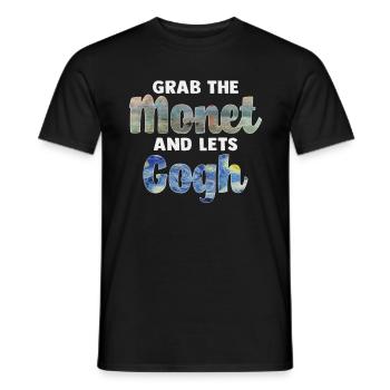 Van Gogh Art - Men's T-Shirt - black - Front - AI Model Male 178 light (178cm)