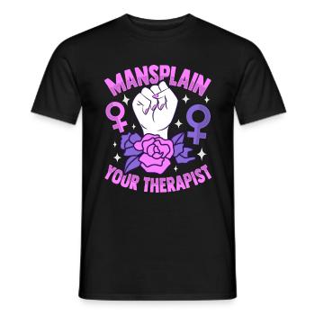 Women Empowerment Feminist Feminism - Men's T-Shirt - black - Front - AI Model Male 178 light (178cm)