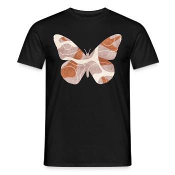 Bohemian Aesthetic Hippie Butterfly - Men's T-Shirt - black - Front - AI Model Male 178 light (178cm)