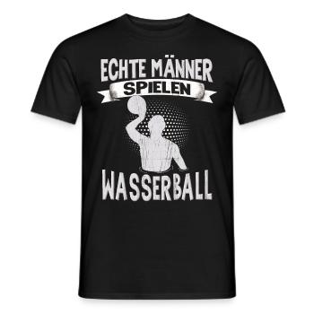 Wasserballer Wassersport Sport Wasserball - Männer T-Shirt - Schwarz - Vorne - AI Model Male 178 light (178cm)