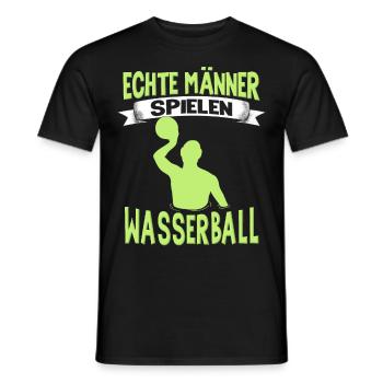 Wasserballer Wassersport Sport Wasserball - Männer T-Shirt - Schwarz - Vorne - AI Model Male 178 light (178cm)