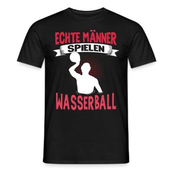 Wasserballer Wassersport Sport Wasserball - Männer T-Shirt - Schwarz - Vorne - AI Model Male 178 light (178cm)