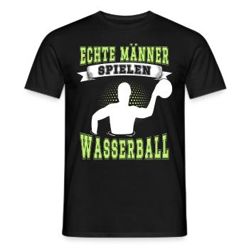 Wasserballer Wassersport Sport Wasserball - Männer T-Shirt - Schwarz - Vorne - AI Model Male 178 light (178cm)