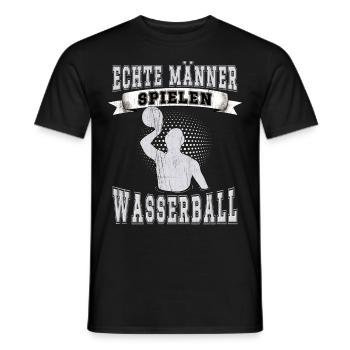 Wasserballer Wassersport Sport Wasserball - Männer T-Shirt - Schwarz - Vorne - AI Model Male 178 light (178cm)