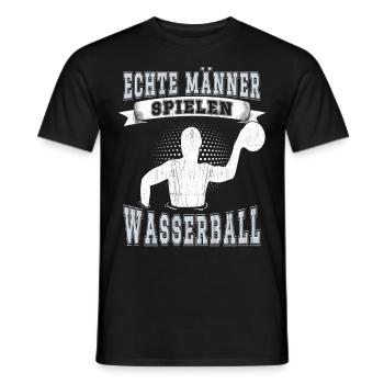 Wasserballer Wassersport Sport Wasserball - Männer T-Shirt - Schwarz - Vorne - AI Model Male 178 light (178cm)