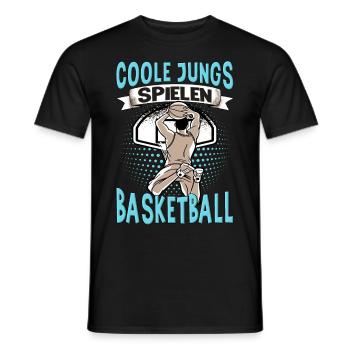 Basketball Training Trikot Coole Jungs Spielen - Männer T-Shirt - Schwarz - Vorne - AI Model Male 178 light (178cm)