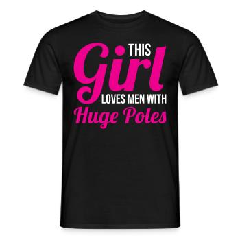 Fun Pole Vault Pole Vault Pole Vault - Men's T-Shirt - black - Front - AI Model Male 178 light (178cm)