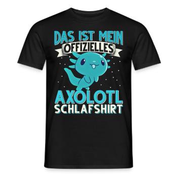 Axolotl - Männer T-Shirt - Schwarz - Vorne - AI Model Male 178 light (178cm)