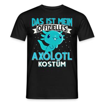 Axolotl - Männer T-Shirt - Schwarz - Vorne - AI Model Male 178 light (178cm)