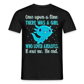 Axolotl - Männer T-Shirt - Schwarz - Vorne - AI Model Male 178 light (178cm)