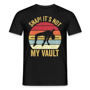 Fun Pole Vault Pole Vault - Men's T-Shirt - black - Front - AI Model Male 178 light (178cm)
