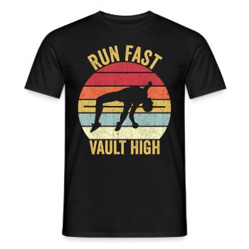 Fun Perle Vault Saut à la Perche Rapide - T-shirt homme - noir - Devant - AI Model Male 178 light (178cm)